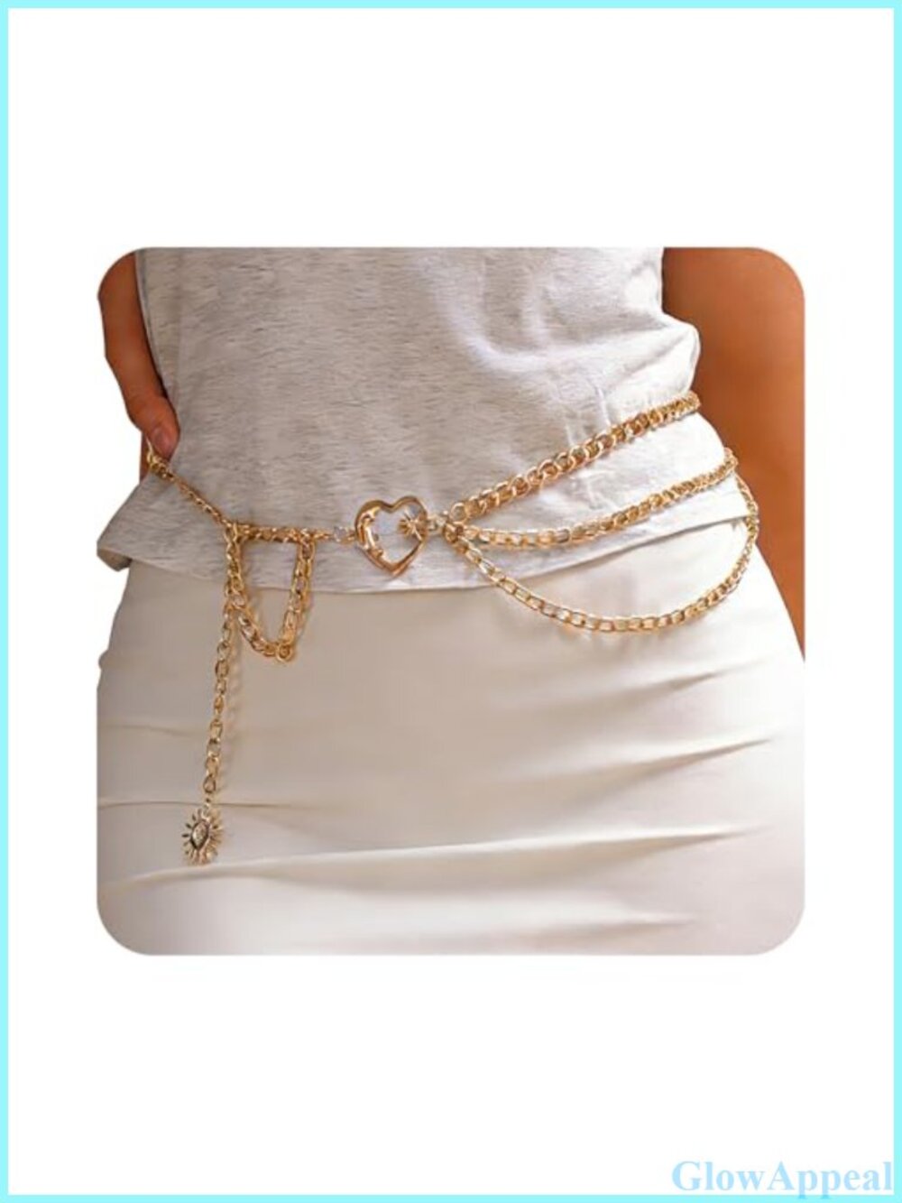 Sun Waist Chain Body Jewelry Adjustable Boho Belt
